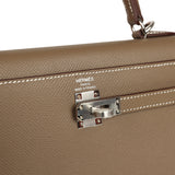 Hermes Kelly Sellier 25 Etoupe Epsom Palladium Hardware - Thumbnail View 7