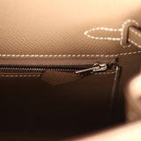 Hermes Kelly Sellier 25 Etoupe Epsom Palladium Hardware - Thumbnail View 9