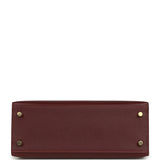Hermes Kelly Sellier 25 Rouge H Madame Gold Hardware - Thumbnail View 6