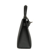 Pre-owned Hermes Kelly Sellier 20 Black Epsom Palladium Hardware - Thumbnail View 3