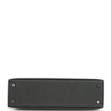 Pre-owned Hermes Kelly Sellier 20 Black Epsom Palladium Hardware - Thumbnail View 6