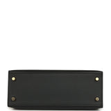 Hermes Kelly Sellier 25 Black Epsom Gold Hardware - Thumbnail View 6