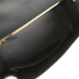 Hermes Kelly Sellier 25 Black Epsom Gold Hardware - Thumbnail View 8