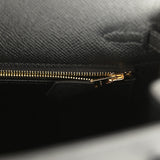 Hermes Kelly Sellier 25 Black Epsom Gold Hardware - Thumbnail View 9