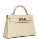 Hermes Kelly Sellier 20 Craie Epsom Gold Hardware - Thumbnail View 2