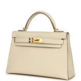 Hermes Kelly Sellier 20 Craie Epsom Gold Hardware - Thumbnail View 5