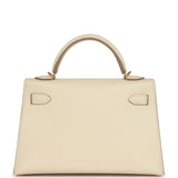 Hermes Kelly Sellier 20 Craie Epsom Gold Hardware - Thumbnail View 4