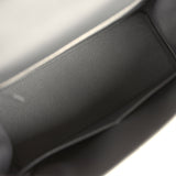 Pre-owned Hermes Kelly Retourne 28 Ardoise Evercolor Palladium Hardware - Thumbnail View 8