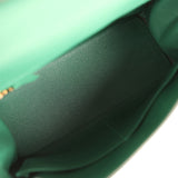 Hermes Kelly Retourne 28 Vert Moyen Clemence Gold Hardware - Thumbnail View 8