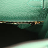 Hermes Kelly Retourne 28 Vert Moyen Clemence Gold Hardware - Thumbnail View 9