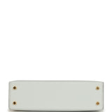 Hermes Kelly Sellier 20 Tri-color Gris Platine, Mauve Pale and Vert Moyen Epsom Gold Hardware - Thumbnail View 6