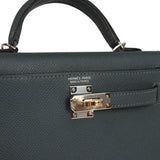 Hermes Kelly Sellier 20 Gris Misty Epsom Electrum Hardware - Thumbnail View 7