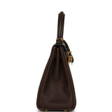 Hermes Kelly Retourne 25 Ebene Barenia Faubourg Gold Hardware - Thumbnail View 3