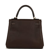 Hermes Kelly Retourne 25 Ebene Barenia Faubourg Gold Hardware - Thumbnail View 4