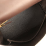 Hermes Kelly Retourne 25 Ebene Barenia Faubourg Gold Hardware - Thumbnail View 8