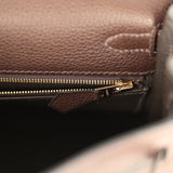 Hermes Kelly Retourne 25 Ebene Barenia Faubourg Gold Hardware - Thumbnail View 9