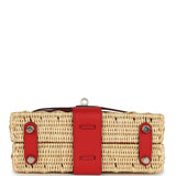 Hermes Mini Picnic Kelly 20 Rouge De Coeur Swift Palladium Hardware - Thumbnail View 6