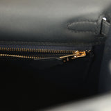 Pre-owned Hermes Kelly Sellier 25 Black Verso Sombrero Gold Hardware - Thumbnail View 9