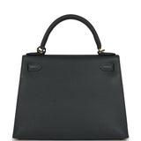 Pre-owned Hermes Kelly Sellier 28 Gris Misty Epsom Permabrass Hardware - Thumbnail View 4