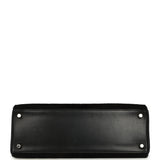 Vintage Hermes Kelly Sellier 32 Black Evercalf and Troika Palladium Hardware - Thumbnail View 6