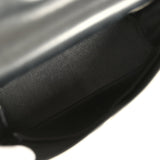 Vintage Hermes Kelly Sellier 32 Black Evercalf and Troika Palladium Hardware - Thumbnail View 8
