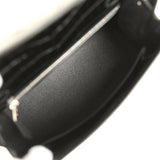 Hermes Kelly Sellier 25 Black Shiny Niloticus Crocodile Palladium Hardware - Thumbnail View 8