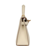 Hermes Special Order (HSS) Kelly Sellier 20 Craie Verso Epsom Gold Hardware - Thumbnail View 3