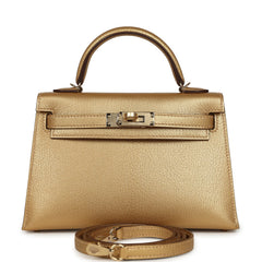 Hermes Kelly Sellier 20 Dore Chevre Chamkilight Permabrass Hardware