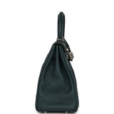Hermes Kelly Retourne 28 Vert Cypress Clemence Palladium Hardware - Thumbnail View 3