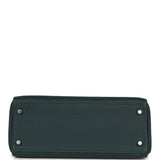 Hermes Kelly Retourne 28 Vert Cypress Clemence Palladium Hardware - Thumbnail View 6
