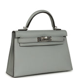 Hermes Kelly Sellier 20 Bleu Glacier Epsom Palladium Hardware - Thumbnail View 2
