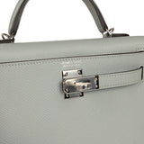 Hermes Kelly Sellier 20 Bleu Glacier Epsom Palladium Hardware - Thumbnail View 7