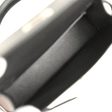 Hermes Kelly Sellier 20 "Pampilles" Black Tadelakt and Sombrero Palladium Hardware - Thumbnail View 8