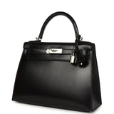 Hermes Kelly Sellier 28 Black Box Palladium Hardware - Thumbnail View 5