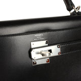 Hermes Kelly Sellier 28 Black Box Palladium Hardware - Thumbnail View 7