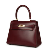 Vintage Hermes Kelly Sellier 20 Rouge H Box Gold Hardware - Thumbnail View 5