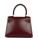 Vintage Hermes Kelly Sellier 20 Rouge H Box Gold Hardware - Thumbnail View 4
