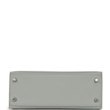 Hermes Kelly Sellier 25 Bleu Glacier Epsom Palladium Hardware - Thumbnail View 6