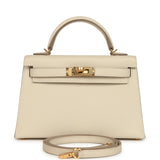 Hermes Kelly Sellier 20 Craie Epsom Gold Hardware - Thumbnail View 1