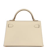 Hermes Kelly Sellier 20 Craie Epsom Gold Hardware - Thumbnail View 4