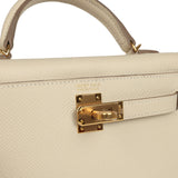 Hermes Kelly Sellier 20 Craie Epsom Gold Hardware - Thumbnail View 7