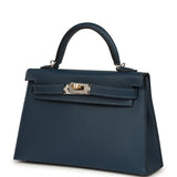 Hermes Kelly Sellier 20 Bleu de Prusse Epsom Electrum Hardware - Thumbnail View 5