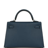 Hermes Kelly Sellier 20 Bleu de Prusse Epsom Electrum Hardware - Thumbnail View 4