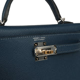 Hermes Kelly Sellier 20 Bleu de Prusse Epsom Electrum Hardware - Thumbnail View 7