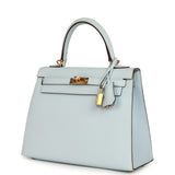 Hermes Kelly Sellier 25 Bleu Brume Epsom Gold Hardware - Thumbnail View 5