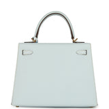 Hermes Kelly Sellier 25 Bleu Brume Epsom Gold Hardware - Thumbnail View 4