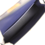Hermes Kelly Sellier 20 Bleu Encre Shiny Alligator Gold Hardware - Thumbnail View 8