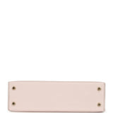 Hermes Special Order (HSS) Kelly Sellier 20 Mauve Pale and Gris Perle Chevre Mysore Permabrass Hardware - Thumbnail View 6