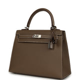 Hermes Kelly Sellier 25 Etoupe Madame Palladium Hardware - Thumbnail View 5