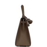 Hermes Kelly Sellier 25 Etoupe Madame Palladium Hardware - Thumbnail View 3